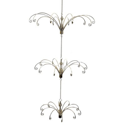 Kurt Adler 33-inch Metal Gold Ceiling Suspended Tree