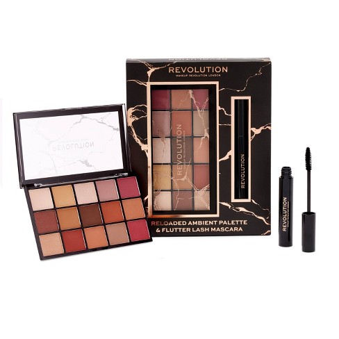 Makeup Revolution Reloaded Eyeshadow Palette Mascara Gift Set 0 5oz 2pc Target