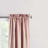 Commonwealth ThermaLogic Ticking Stripe 2-Piece Panel With 2" Header 3" Rod Pocket Side and Bottom Hem - Burgundy - 2 of 3