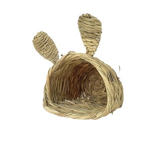 ZACHVO Handmade Natural Grass Nest for Small Pets - Bunny, Chinchilla, Hamster - 1 of 4