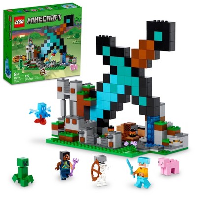 Lego Minecraft The Sword Outpost Toy With Mobs 21244 Target