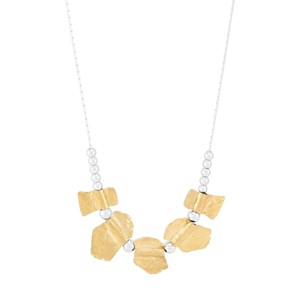Silpada 'Warmth' Sterling Silver and Brass Hematite Necklace, 18" + 2" - 1 of 4