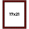 PosterPalooza | Weathered Red Picture Frame - UV Acrylic, Foam Board Backing, Hanging Hardware - 2 of 4