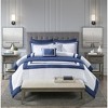 Heritage Comforter Quilt Combo Set - Modern Luxury Design, All Season Down Alternative Bedding, Matching Shams, Decorative Pillows - 4 of 4