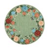 Area Rug, Washable Rug ¨C Ultra-Soft Floral Farmhouse Throw Carpet Non-Shedding Low Pile Scalloped Indoor Mat for Bedroom Living Room - 3 of 4