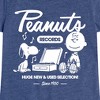 Girls' - Peanuts - Charlie Brown Records Fitted Short Sleeve Graphic T-Shirt - 2 of 4
