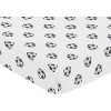 Sweet Jojo Designs Boy Baby Fitted Crib Sheet Watercolor Sports Theme Black and White - 3 of 4