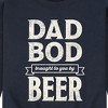 Men's - Instant Message - Dad Bod By Beer Graphic Fleece Sweatshirt - 2 of 4
