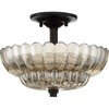 Quoizel Lighting Whitecap 3 - Light Semi-Flush Mount in  Mottled Cocoa - 2 of 4