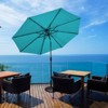 Tangkula 10FT Solar Umbrella LED Market Steel Tilt w/ Crank Patio - 2 of 4