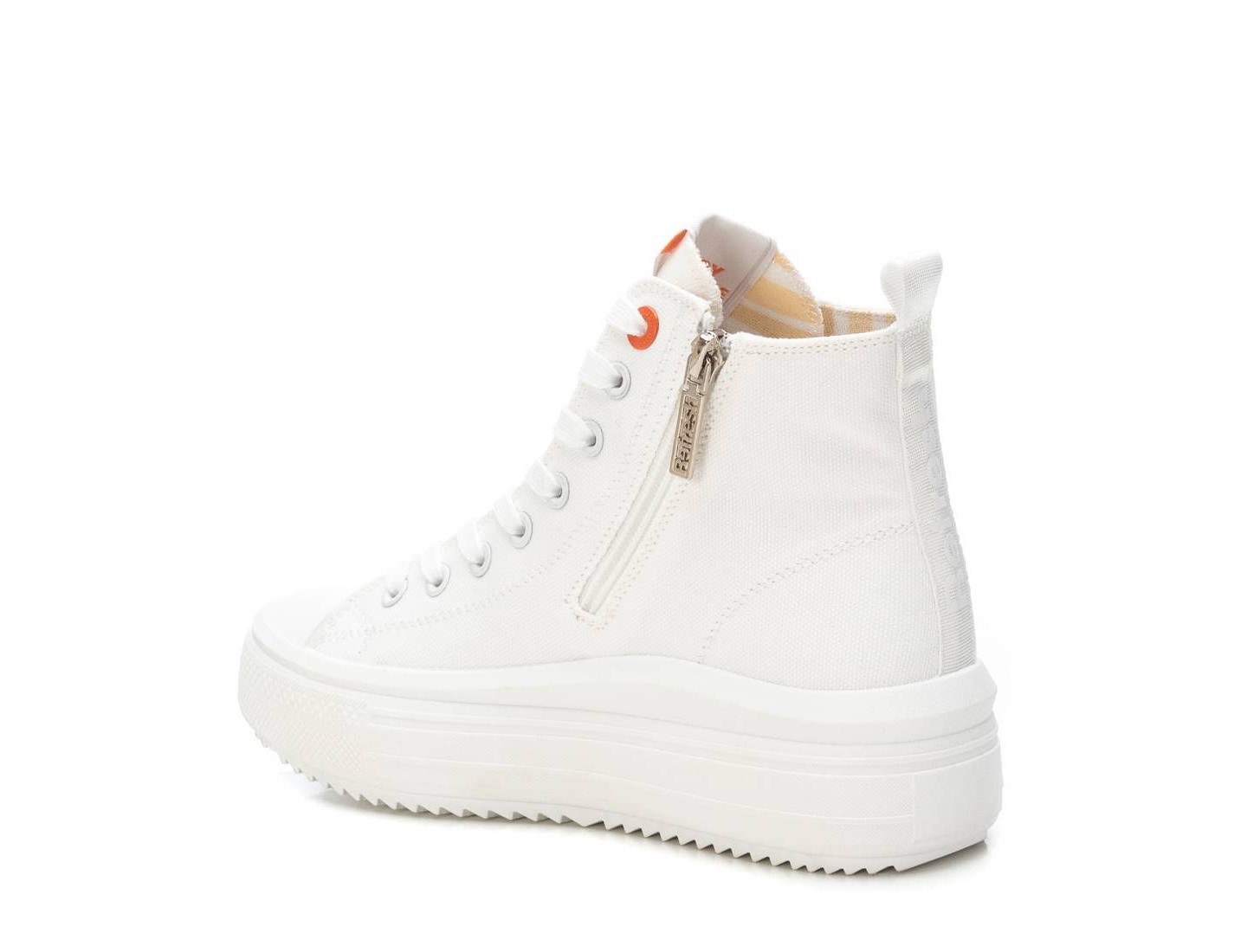 Женские кроссовки Refresh Shoes Refresh High Top Canvas with side zipper 172722, цвет: Белый — фото 3