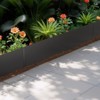 VEVOR Steel Landscape Edging, 6 Packs 40 x 8 in Rust-Resistant Metal Landscape Edging, Bendable Garden Edging Border, Heavy Duty Lawn Edging, Black - 2 of 4