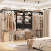 Besiost Closet Organizer System with Wood Drawers, Wall-mounted Laundry Room Storage Shelving - 4 of 4