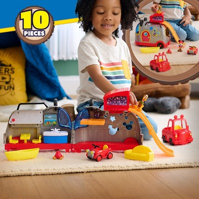 Disney Junior Mickey Mouse Happy Camper Playset with Lights and Sounds
