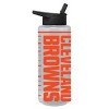 NFL Cleveland Browns Acrylic Water Bottle with UV Graphics - 34oz - 3 of 4