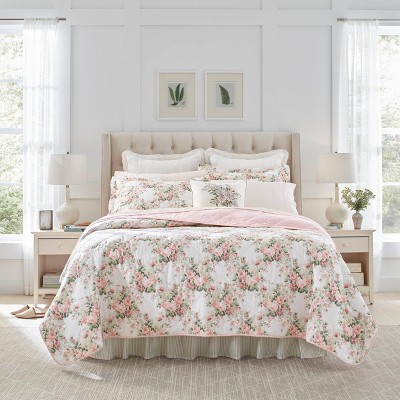 Photo 1 of *****STOCK IMAGE FOR SAMPLE*****Laura Ashley Joyce Quilt Set - King