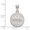 Black Bow Jewelry Sterling Silver Tulsa Golden Hurricanes NCAA Medium Pendant - 2 of 3