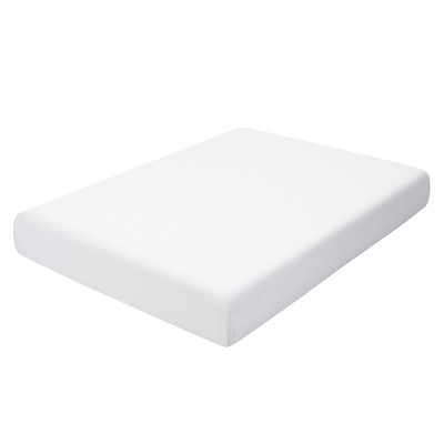 10 Inches Air Foam Pressure Relief Bed Mattress with Removable Soft Cover-Queen Size - Color: White - Size: Queen Size