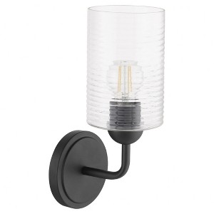 Quorum Lighting Charlotte 1 - Light Sconce in  Matte Black - 1 of 1