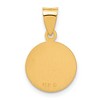 Black Bow Jewelry 18k Yellow Gold Small St. Christopher Medal Pendant, 13mm (1/2 Inch) - 3 of 4