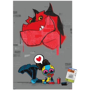 Trends International Marvel's Moon Girl & Devil Dinosaur - Wall Art Unframed Wall Poster Prints - 1 of 4