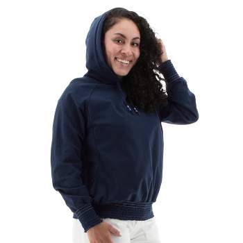 Aventura Clothing Women's Nevis Raglan Long Sleeve Hooded Pullover Sweatshirt