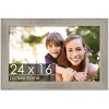 PosterPalooza | 24x16 Wide Barnwood Picture Frame, UV Acrylic, 6 Finishes - Grey, Brown, White, and Black - 2 of 4