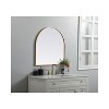 Elegant Lighting Metal Frame Arch Mirror 30x30 Inch in Brass - 3 of 4
