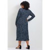 Avenue Women's Plus Size Nylah Printed Tiered Knit Dress - image 3 of 4