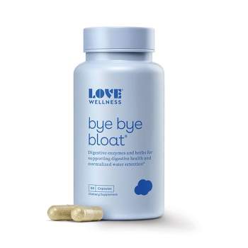 Love Wellness Bye Bye Bloat for Fast Bloating Relief - 60ct