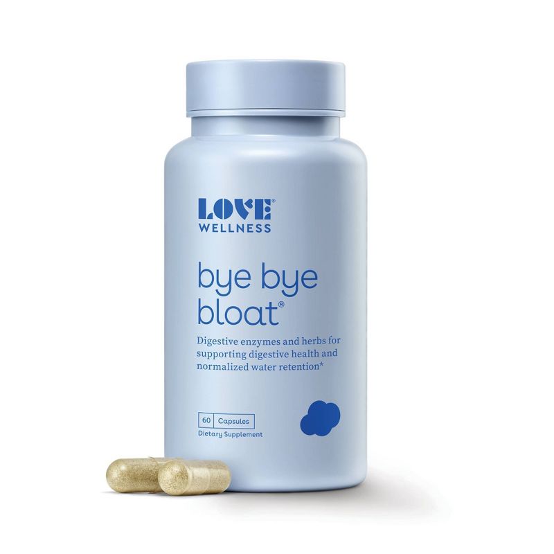 Love Wellness Bye Bye Bloat for Fast Bloating Relief - 60ct, 1 of 10