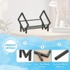 Unique Bargains Stainless Steel Magazine CD Storage Desk Decorative Bookshelf - 3 of 4
