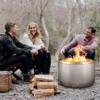 Smokeless Fire Pit 304 Stainless Steel w/360° Heat & Adjustable Airflow, Portable Wood Burning Fire Bowl for Camping, Backyard - 4 of 4