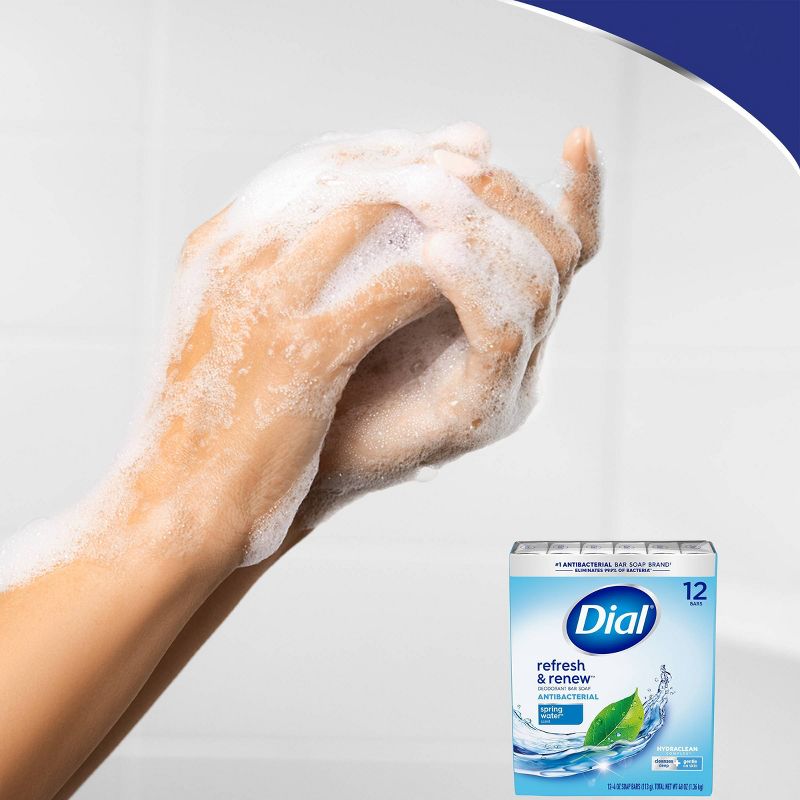 Dial Antibacterial Deodorant Spring Water Bar Soap - 12pk - 4oz each, 6 of 8