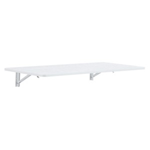 GlasFlength Folding Tables Wall Mounted Space Optimizing Surface Compact Simple Design for Multipurpose Rooms, White, 45"*22"*6.5" - 1 of 4