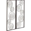 Dahlia Studios Selke Metallic Swirl 13 3/4" x 35 1/2" Wall Art Set of 2 - 4 of 4