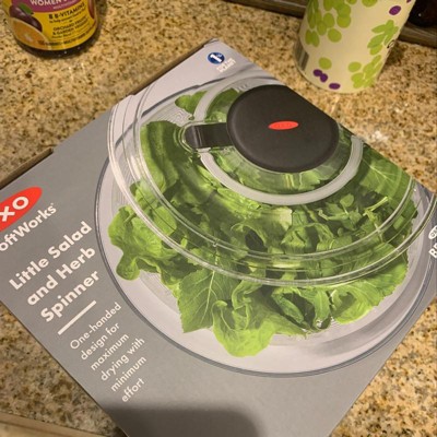 OXO Little Salad And Herb Spinner  Salad spinner, Lettuce spinner, Cooking  tools