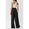 BLUEMING Womens High Waist Palazzo Pants Wide Leg Trousers Casual Loose Office Business Suit Pants with Pockets - 2 of 4