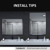 Aluminum Framed Rounded Rectangle Bathroom Wall Mirror,Vanity Mirror - 2 of 4
