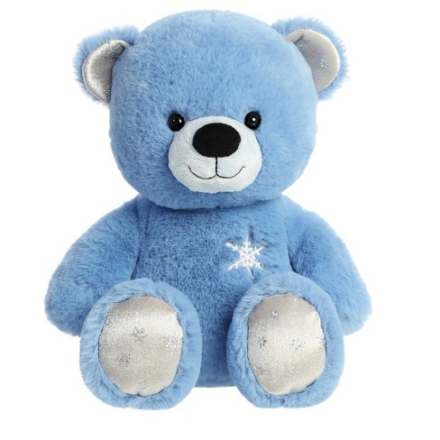 Aurora Medium Azure Bear Holiday Festive Stuffed Animal Blue 12 Target