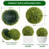 Artificial Plant Topiary Ball for Home Office, Garden, Wedding, Porch Decor - 2 of 4
