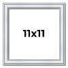 PosterPalooza | Square Classic Silver Picture Frame - UV Acrylic, Foam Board Backing, Hanging Hardware - 2 of 4