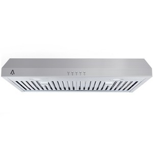 Range Hood 30 Inch, Under Cabinet Range Hood, 400CFM Range Hood Kitchen Hood with 3 Speed Exhaust Fan, Reusable Filter, Led Lights - 1 of 4
