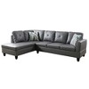 DOMETOUR Modern 3-Piece Living Room Sofa Set (Sofa+Left Side Chaise+Ottoman) - 4 of 4