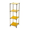 NicBex 4-Tier Storage Shelves,Heavy Duty Stainless steel Storage Shelving Unit for Kitchen,Living Room,Bedroom,Office,Outdoor,Modular Rack - 3 of 4