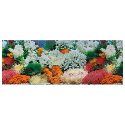 Unique Bargains Aquarium Background Poster Double-sided Fish Tank Background Decorative Pictures PVC 1 Pc