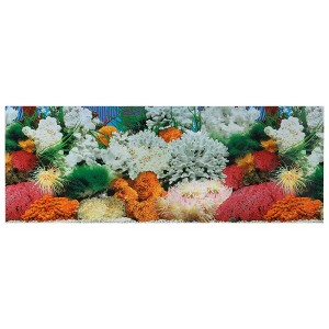 Unique Bargains Aquarium Background Poster Double-sided Fish Tank Background Decorative Pictures PVC 1 Pc - 1 of 4
