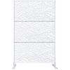 PAGED Privacy Screen Modern 76" H×48" W Metal Fence Partition Panel with Leaf Pattern for Patio Garden Room Divider - 4 of 4