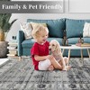 Washable Rug Vintage Rug Non Slip Indoor Floor Carpet Boho Accent Area Rug for Living Room Bedroom Kitchen - 2 of 4