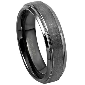 Jewelry Avalanche 6mm Dark-gray Tungsten Carbide Wedding Band, Comfort-fit, Unisex - 1 of 4